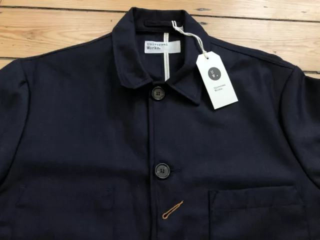 Universal Works Bakers Jacket In Navy Flannel. Brand New With Tags. Large. £249