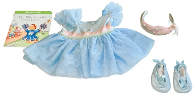 American Girl Bitty Baby 2010 Baby Ballerina Outfit ~ Different Headband, EUC