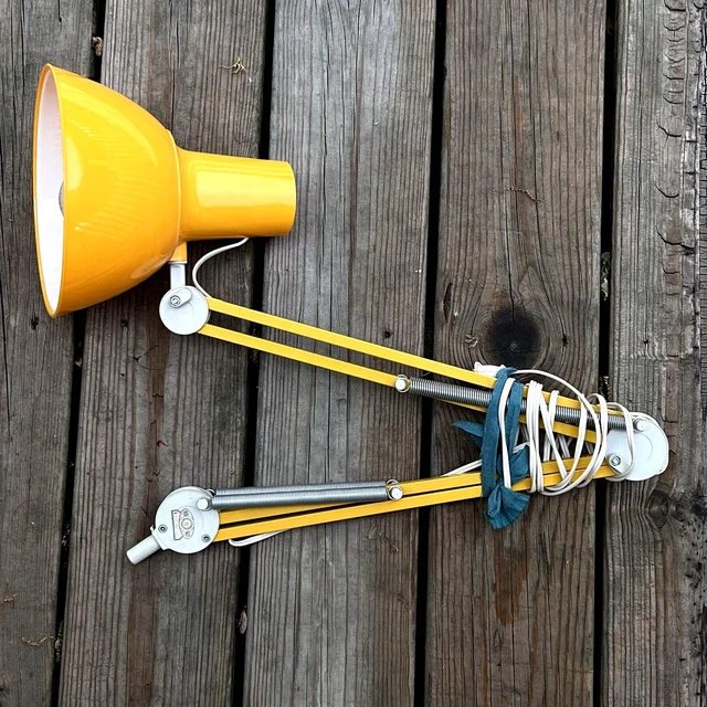 Vintage MCM Mid Century Modern Articulating Table Desk Lamp Space Age Architect