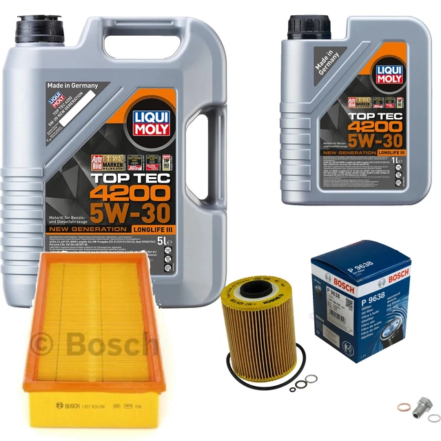 INSPEKTIONSKIT FILTER LIQUI MOLY ÖL 7L 5W-40 Für BMW