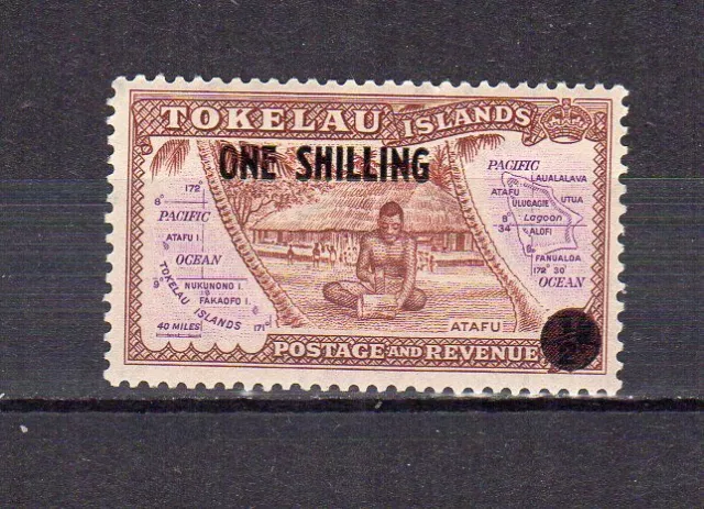 Tokelau Islands 1956 cartes des îles & Atafu un timbre MH /TE1371