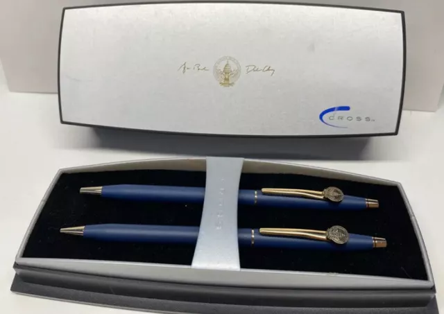 George W Bush Presidential Seal Inaugural White House Cross gift Pen Pencil Set