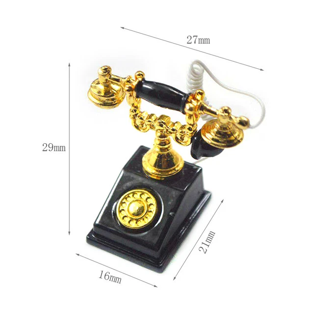 112 DOLL HOUSE accessories retro nostalgic phone model simulation l*q
