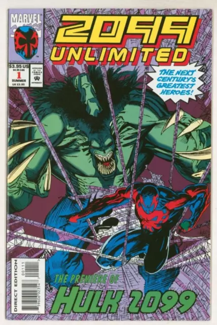 2099 Unlimited #1 Marvel Comics 1993 / 1st Appearance Hulk 2099 / Spiderman