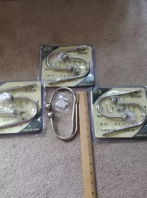 4 SETS Large Metal Curtain Holdback Wall Back Hooks Hanger Holders & DAILY SHIPP