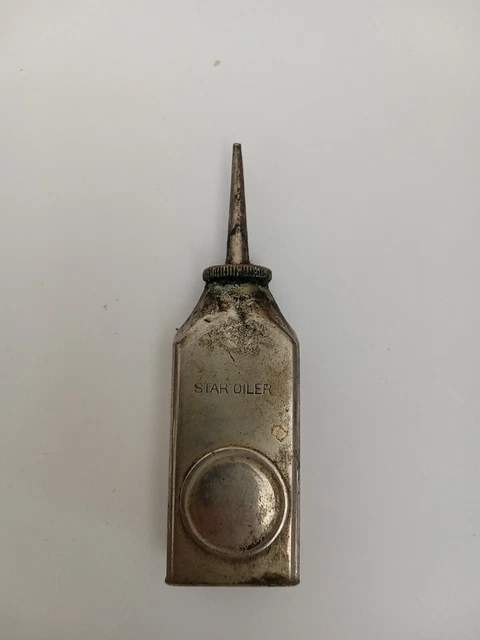 Oiler Cushman & Denison 3"3/8.  N.Y. Patent July 1898 USA   notice fine Tip