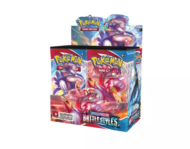 Pokemon TCG - Sword & Shield Battle Styles Booster Box (36 packs) Factory Sealed