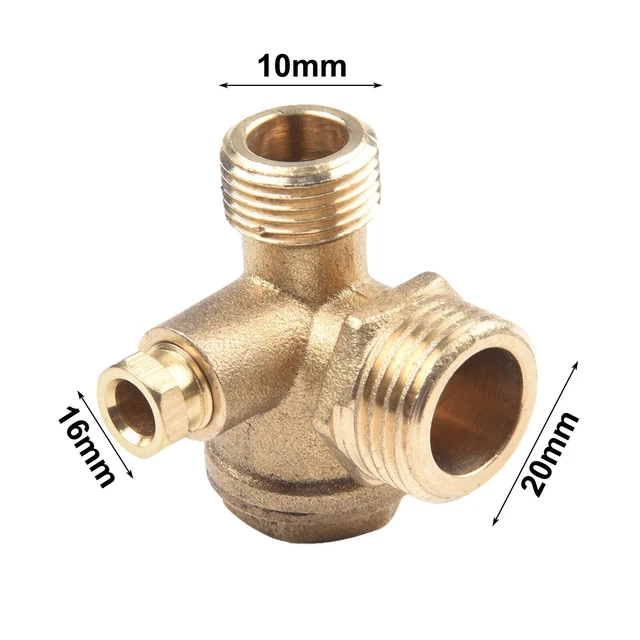 Valvola Antiriflusso 110 Valvola Di Ritegno Per Compressore Aria In Ottone - Compatibile Rolair CV4X4TA, 1/2 FNPT X 1/2 MNPT Valvola 1/2 FNPT MNPT - Foto 10