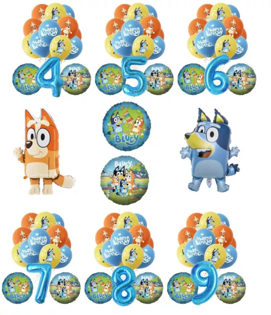 Bluey Birthday party supplies Balloons Bluey and Bingo Birthday Party  Decoration