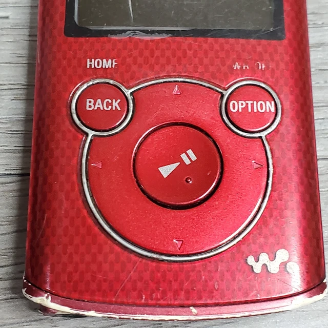 SONY WALKMAN NWZE464 Red (8 GB) Digital Media Player FOR PARTS/REPAIR