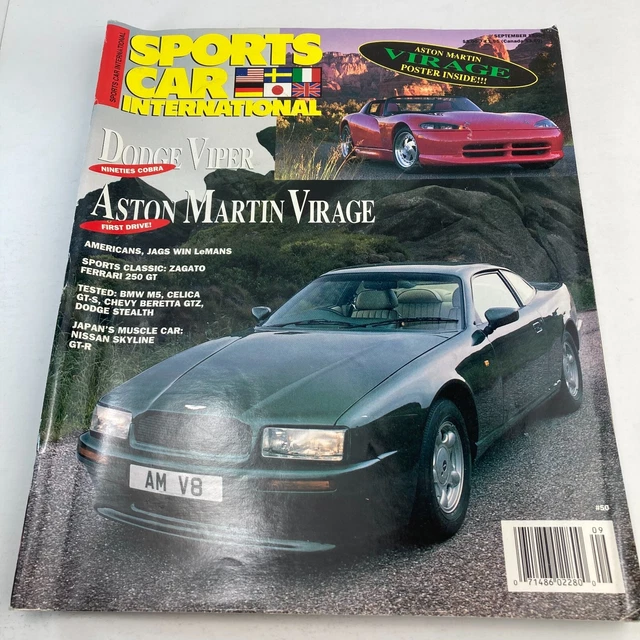 SPORTS CAR INTERNATIONAL Magazine Aston Martin Virage Dodge Viper