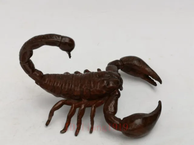 Collection Old Chinese Bronze Carving Exquisite Scorpion Pendant or Decoration