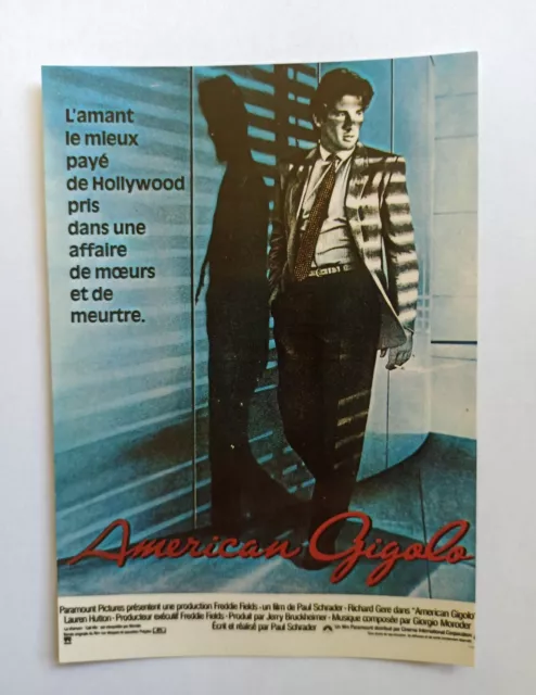 carte postale cinéma American Gigolo Richard Gere