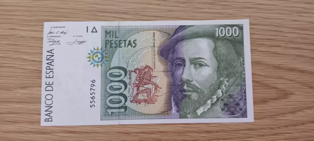 BILLETES-ESPAÑA-1 billete 1992-1000 pesetas-Sin serie-Sin circular-UNC