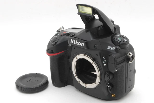 ** N Mint CLA'd ** Nikon D800 36.3 MP Digital SLR Camera Body w/ Body cap, Strap 3
