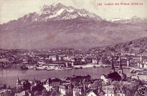 B2039+ Suisse + Cpa Luzern  Mit  Pilatus