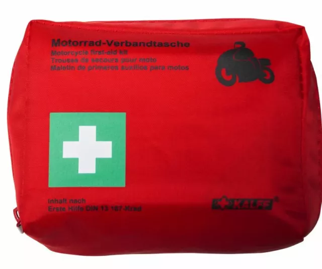 Büse Motorcycle Aid Kit Nach din 13167 Small Pack Size Incl Emergency Blanket