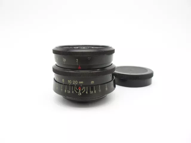 M42 Carl Zeiss Jena Biotar 1:2 f=5,8cm red T 17 Blades Objektiv