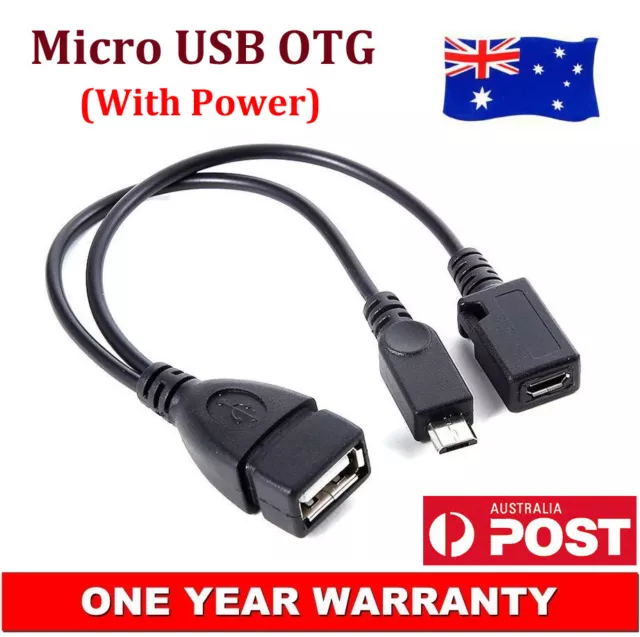 Micro USB Male Female to USB OTG Cable For Amazon Firestick Fire Stick 4K TV AU