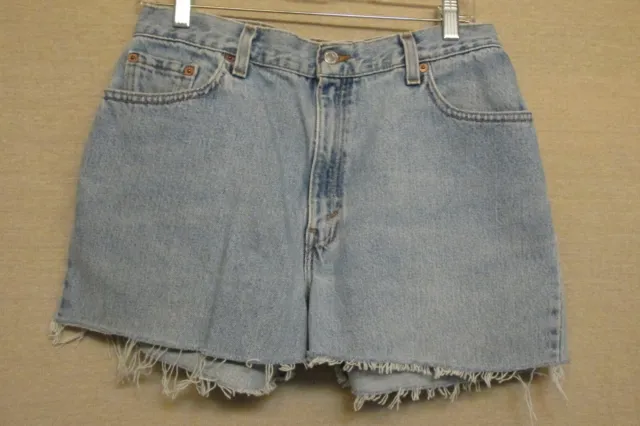 Vintage Levis 550 Blue Relaxed Fit Jean Cut Off Shorts Women's M  29 x 2 USA