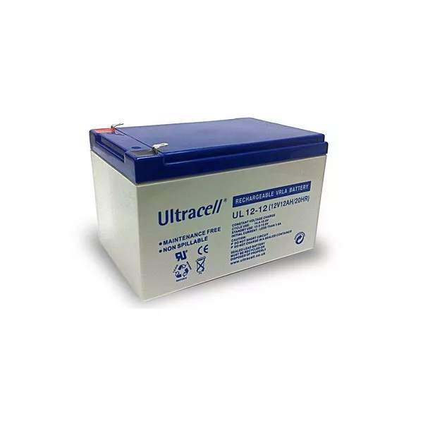 Ultracell UL12-12 : Batterie au plomb étanche 12V 12AH : 151x98x101mm (12000mAh)