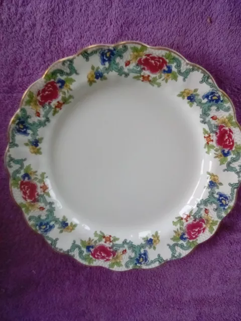 Vintage Booths Floradora Dinner Plate A8042 24.5cm Diameter Made In England