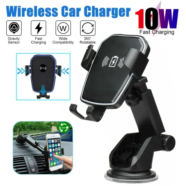 10W Wireless Charger Auto Handyhalterung mit Ladefunktion,Kfz Handy Halterung