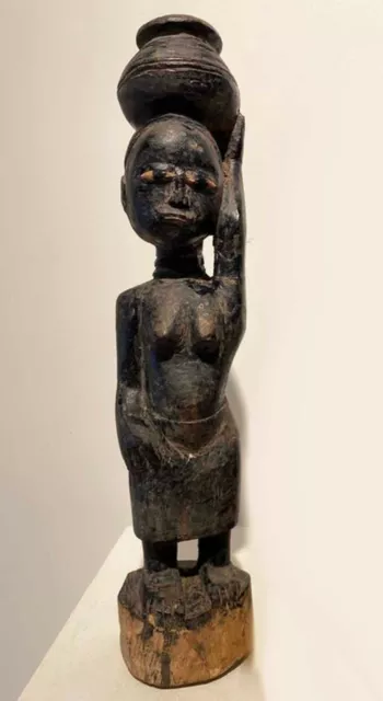 AFRICAN Art/Statue  - Côte d'Ivoire - Wood - Baoulé TRIBE