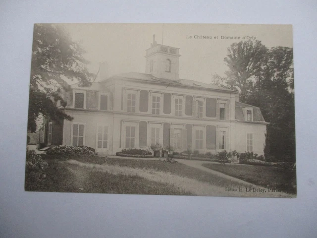Cpa Val D'oise 95 Orly Le Chateau Et Domaine D'orly