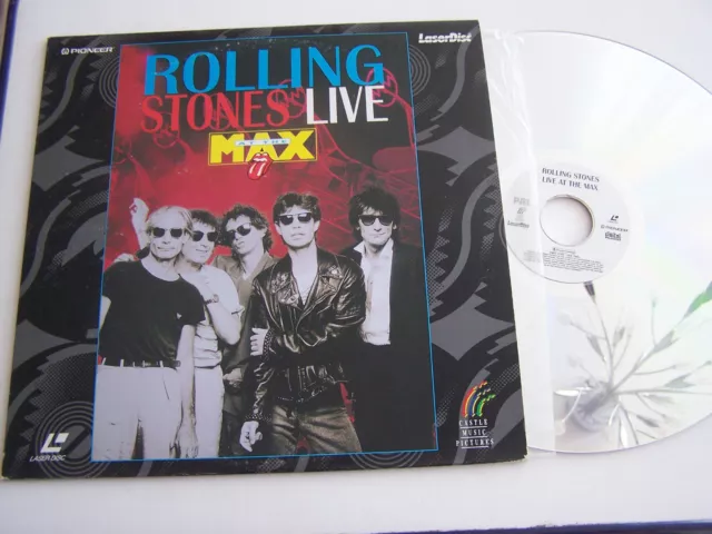 Laserdisc Pal , Rolling Stones Live At The Max . Tres Bon Etat .