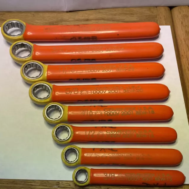Cementex Insulated Ratchet Wrench Set (8)