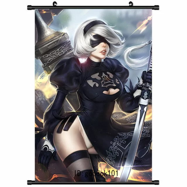 .com: FUjx NieR Automata 2B Anime Character Poster Mural,Anime  High-Definition Mural,Anime Character Mural,Art Wall Home Decoration  40x60cm（16x24inch） No Frame : Tools & Home Improvement