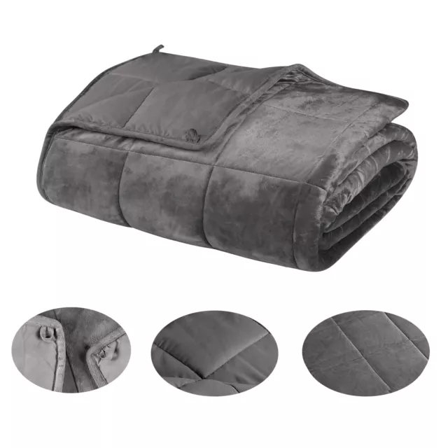 Gewichtsdecke für Erwachsene Weighted Blanket Therapiedecke Schweredecke Flanell