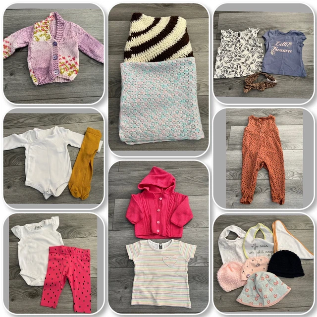 Pacchetto vestiti bambine 0 3 mesi.          (e223)