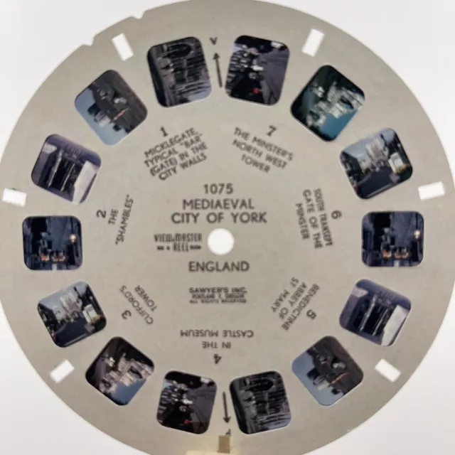 Vintage Sawyers ViewMaster Reel Mediaeval City Of New York  ~ 1075 Reel Only