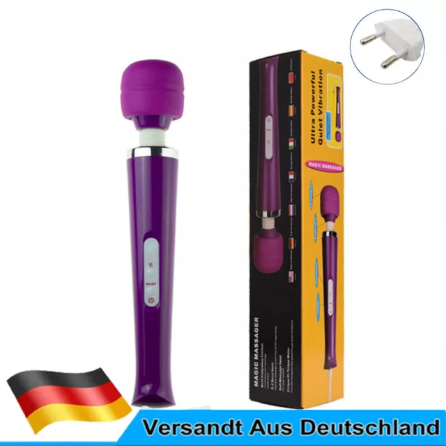 EU-Stecker Massagestab Massagegerät Elektric Magic Wand Massager Vibrator Stark