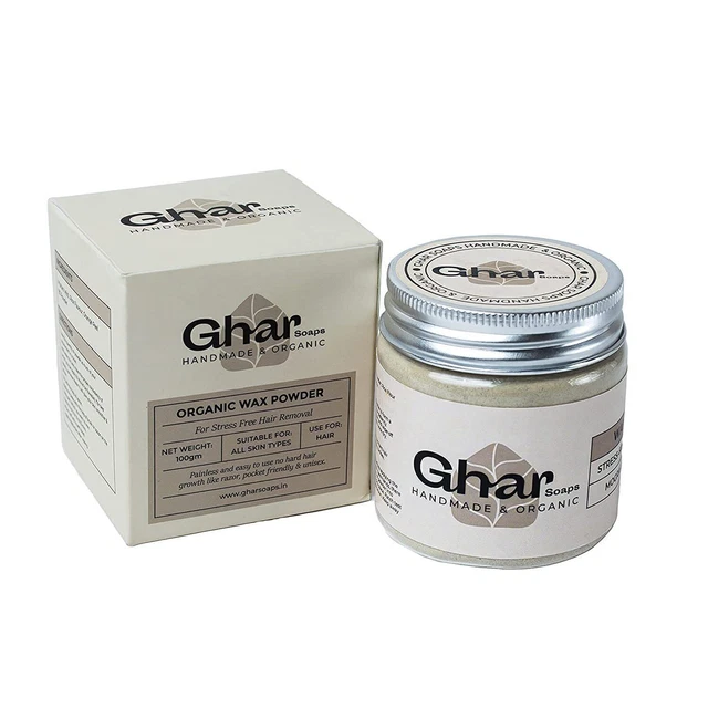 Ghar soaps Organique Cire Poudre Pour Épilation pour Femmes & Hommes 100gm