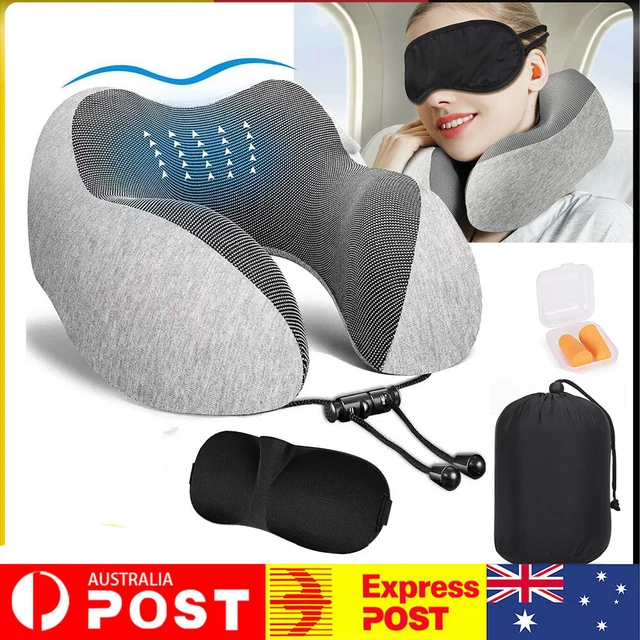 MEMORY FOAM TRAVEL Pillow Airplane Neck Pillow For Head Neck Chin