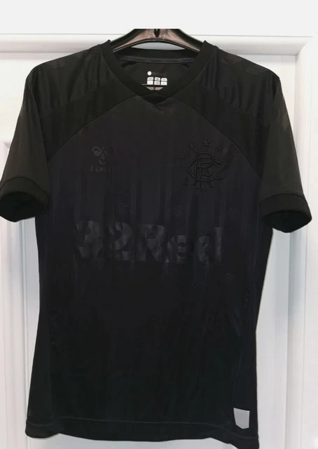 GLASGOW RANGERS 2019-20 Away Football Shirt Limited Black Edition