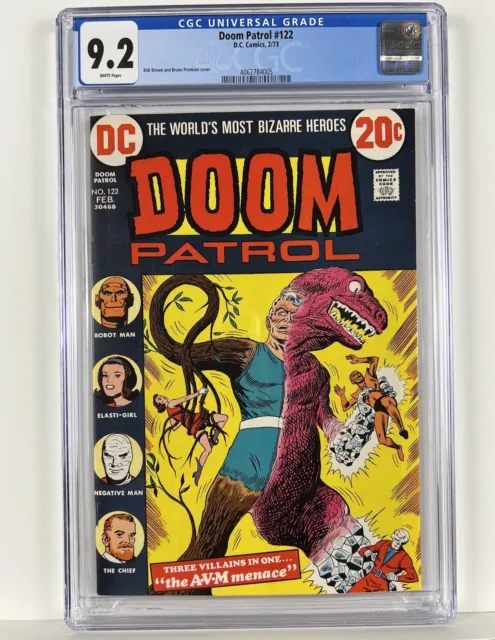 Doom Patrol 122 CGC 9.2 WHITE Pages Animal-Vegetable-Mineral Man appearance!