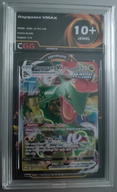 POKEMON TCG S-CHINESE Card Sword&Shield CS4bC Rayquaza VMAX 165 HR Rainbow Rare EUR 348,59 - IT - Foto 2