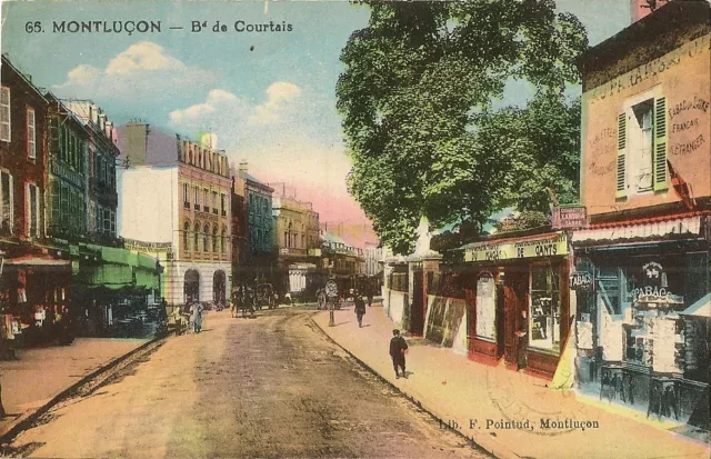 Carte Postale Bureau De Tabac Montlucon Boulevard De Courtais
