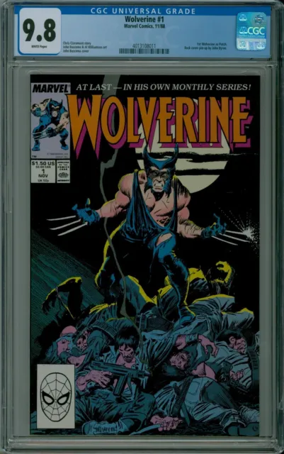Wolverine #1 CGC 9.8 NM/MT white pages Marvel comics 1st Patch 1988 4013108011