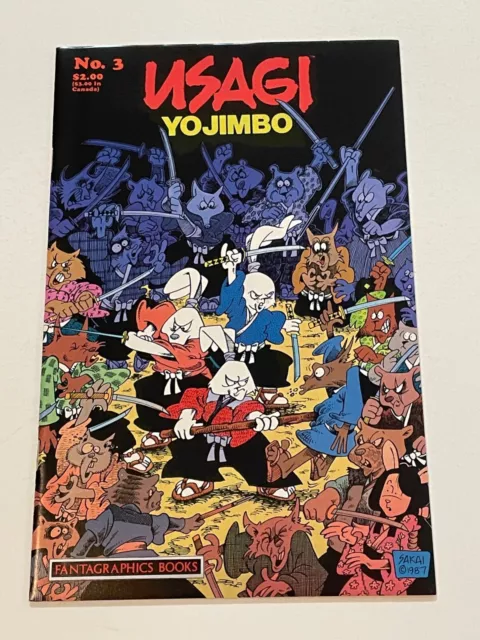 USAGI YOJIMBO #3 1987 Stan Sakai VF- FANTAGRAPHICS BOOKS