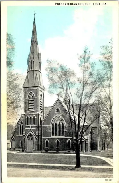 Postcard First Methodist Episcopal Church Troy Pennsylvania A138