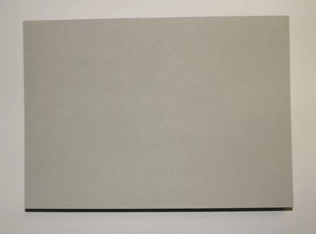25 Stück Graukarton Format DIN A6 - 0,5mm starke Graupappe Bastelpappe
