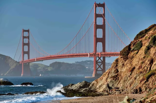 Leinwandbild: Golden Gate Bridge in San Francisco USA - Fotos Bilder aus Amerika
