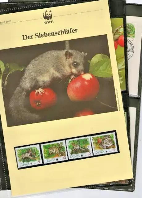 WWF 1994 Lettland Der Siebenschläfer Mi. Nr. 378-81 komplettes Kapitel