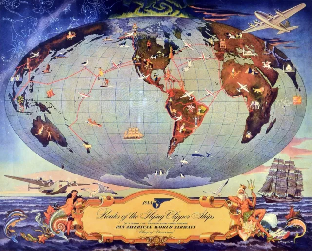 Travel Decoration Poster.Home Room Interior design.World Map.6582
