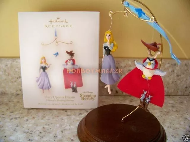 Hallmark 2007 Once Upon a Dream Disney Sleeping Beauty Christmas Ornament set